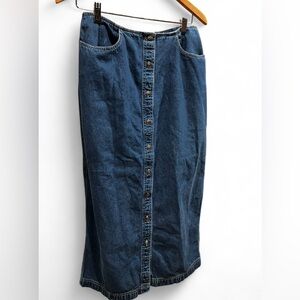 Rafaella Blue A-Line Skirt